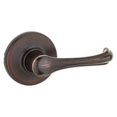 Kwikset 200DNL 11P Passage Door Lever, Non-Locking Lock, Venetian Bronze, Zinc, Residential, Reversible Hand, 3 Grade